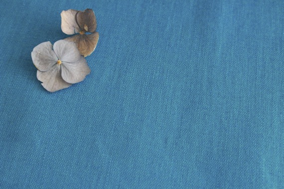 リネンドナ　コバルトブルーlinen100%